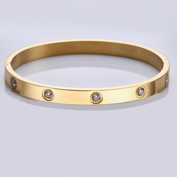 bangle brand stainless steel woman man lovers bracelet ten cz wild jewellery wholesale, Black
bangle brand stainless steel woman man lovers bracelet ten cz wild jewellery wholesale, Black