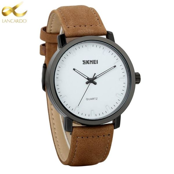 wristwatches lancardo men's casual quartz watch mens watches quartz-watch real leather strap wrist male clock, Slivery;brown
wristwatches lancardo men's casual quartz watch mens watches quartz-watch real leather strap wrist male clock, Slivery;brown