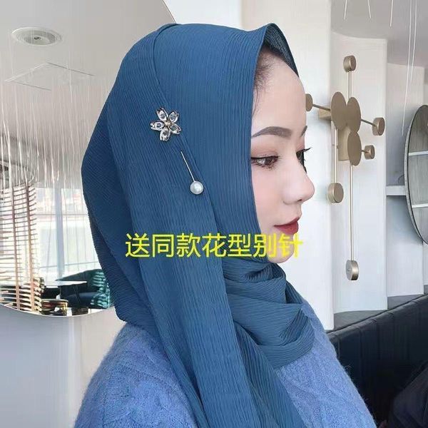 ethnic clothing pleated design muslim lady plain hijabs chiffon shayla with pin, Red
ethnic clothing pleated design muslim lady plain hijabs chiffon shayla with pin, Red