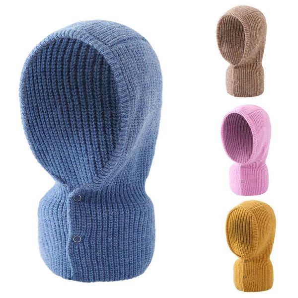 berets knitted cashmere winter head hood warm neck collar cap men women snood shawl wraps windproof hat with button decor, Blue;gray
berets knitted cashmere winter head hood warm neck collar cap men women snood shawl wraps windproof hat with button decor, Blue;gray