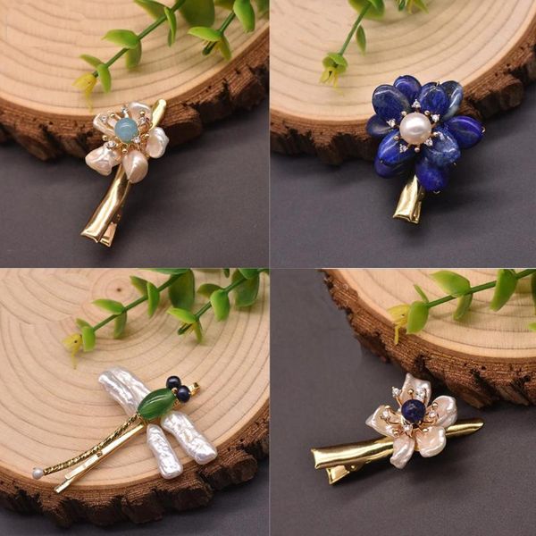 hair clips & barrettes original natural freshwater pearl hairpin couple engagement lapis lazuli flower dragonfly jewelry exquisite accessori, Golden;silver
hair clips & barrettes original natural freshwater pearl hairpin couple engagement lapis lazuli flower dragonfly jewelry exquisite accessori, Golden;silver