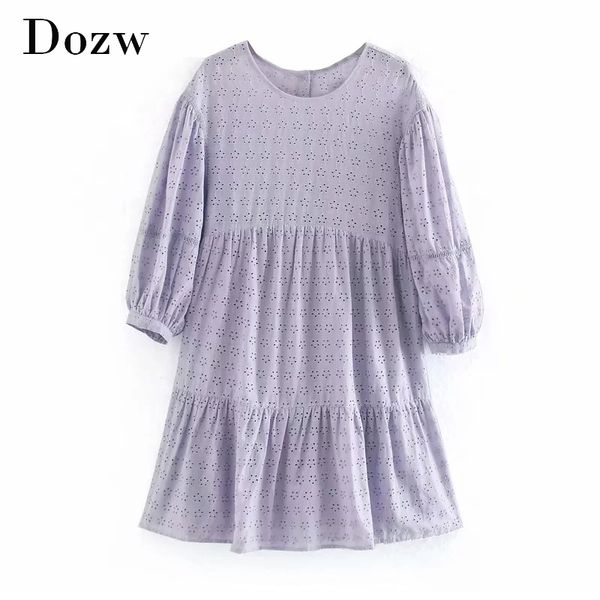 elegant purple embroidery cotton dress women sweet o neck loose mini dress ladies lantern sleeve summer dresses vestido 210414, Black;gray
elegant purple embroidery cotton dress women sweet o neck loose mini dress ladies lantern sleeve summer dresses vestido 210414, Black;gray