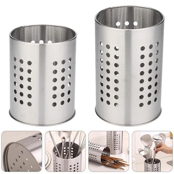 storage bottles & jars 2 pcs stainless steel chopstick holders cutlery organziers (silver)
storage bottles & jars 2 pcs stainless steel chopstick holders cutlery organziers (silver)