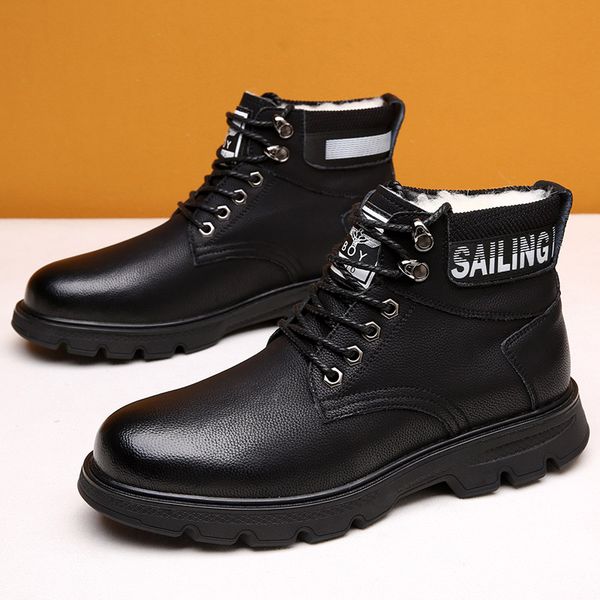 mens martins boots fashion designer winter boots biker boot for men leather high boot homme ankle boot outdoor waterproof, Black
mens martins boots fashion designer winter boots biker boot for men leather high boot homme ankle boot outdoor waterproof, Black