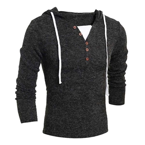 men's sweaters mens fashion hooded buttons knit washed slim solid color long sleeve casual bottoming sweater -2xl f20y, White;black
men's sweaters mens fashion hooded buttons knit washed slim solid color long sleeve casual bottoming sweater -2xl f20y, White;black