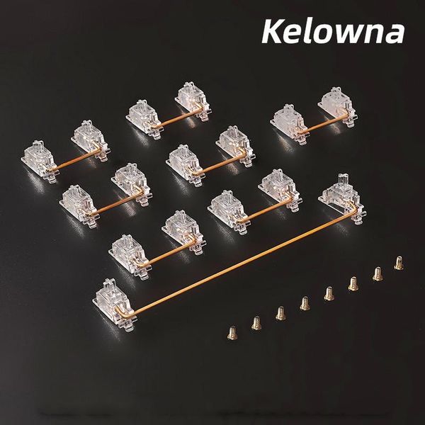 kelowna transparent gold plated screw pcb satelliter for customized mechanical keyboard gh60 xd64 6.25x 2x xd96 xd87 keyboards
kelowna transparent gold plated screw pcb satelliter for customized mechanical keyboard gh60 xd64 6.25x 2x xd96 xd87 keyboards