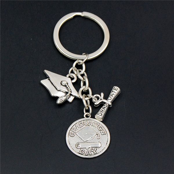 1pc key chain keychain jewelry graduate diploma graduation cap charms notebook pendant gift for student, Silver
1pc key chain keychain jewelry graduate diploma graduation cap charms notebook pendant gift for student, Silver