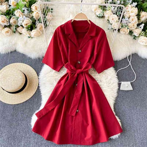 spring temperament fashion vestidos women's suit lapel short sleeve bow tie waist slim midi dress c185 210507, Black;gray
spring temperament fashion vestidos women's suit lapel short sleeve bow tie waist slim midi dress c185 210507, Black;gray