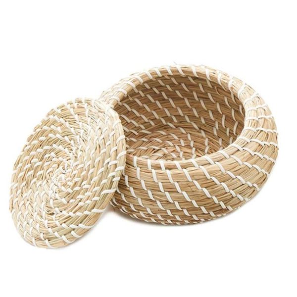 handmade straw woven storage basket with lid snack organizer box laundr baskets 
handmade straw woven storage basket with lid snack organizer box laundr baskets
