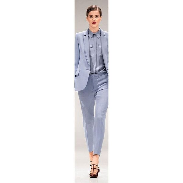 bespoke light sky blue women evening business pant suits slim fit female office uniform costume b177 women's two piece pants, White
bespoke light sky blue women evening business pant suits slim fit female office uniform costume b177 women's two piece pants, White