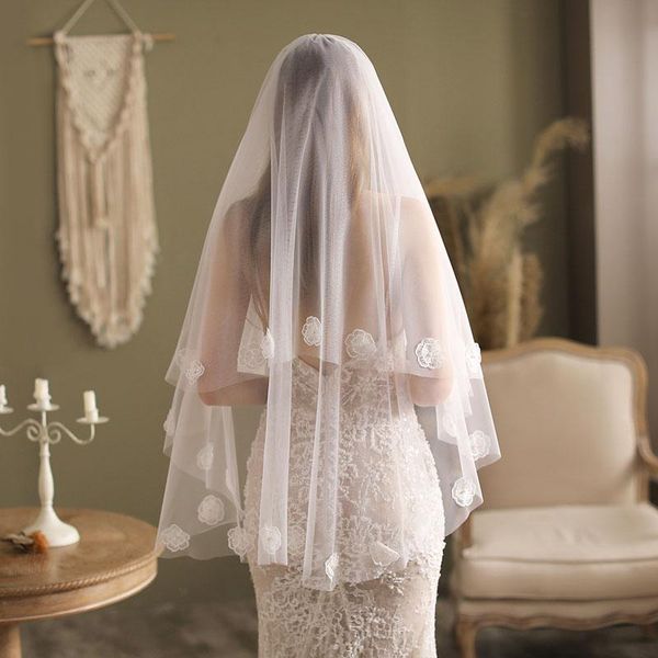 bridal veils slbridal two-layers white lace flower with combs wedding wear accessories for bride mariage women, Black
bridal veils slbridal two-layers white lace flower with combs wedding wear accessories for bride mariage women, Black