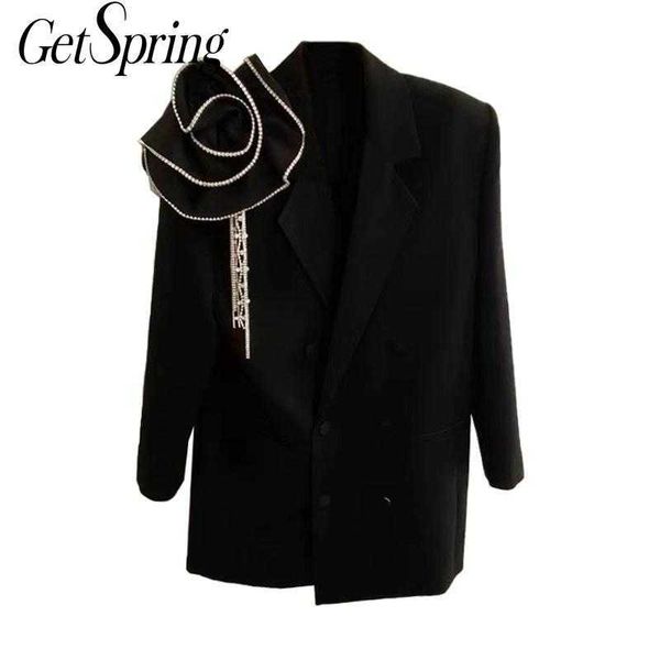 getspring women blazer diamond patchwork black blazers and jackets vintage casual s long sleeve fashion 210601, White;black
getspring women blazer diamond patchwork black blazers and jackets vintage casual s long sleeve fashion 210601, White;black