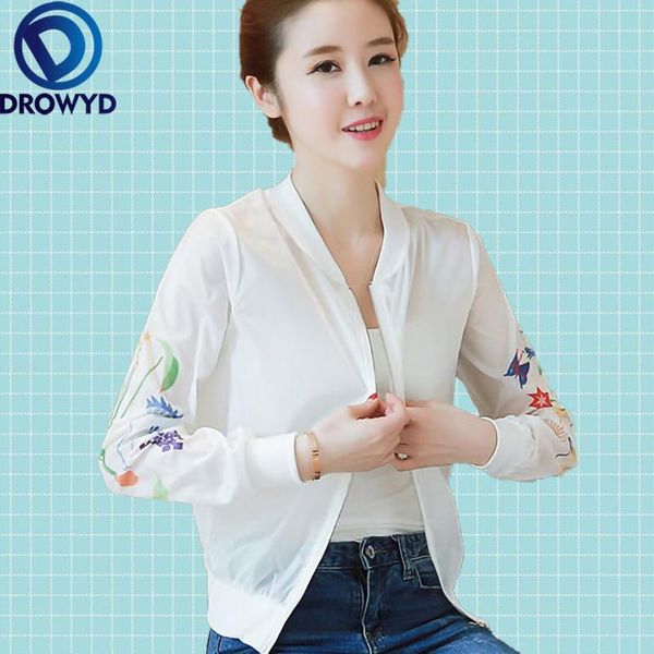 women's jackets women thin v-neck coat summer white print floral casual long sleeve transparent jacket fashion streetwear plus size, Black;brown
women's jackets women thin v-neck coat summer white print floral casual long sleeve transparent jacket fashion streetwear plus size, Black;brown