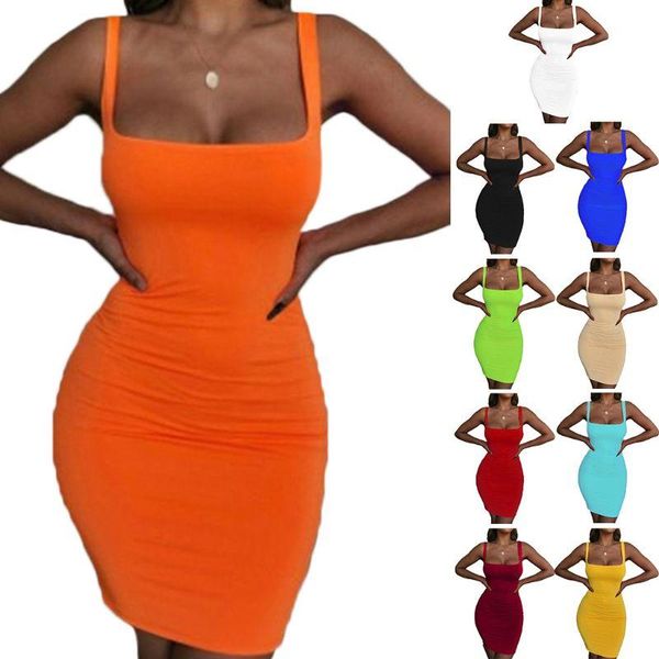 women sleeveless bodycon mini pencil dress square neck neon solid candy color stretch cocktail clubwear casual dresses, Black;gray
women sleeveless bodycon mini pencil dress square neck neon solid candy color stretch cocktail clubwear casual dresses, Black;gray
