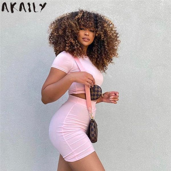 women's tracksuits akaily women tracksuit summer solid 2 two piece sets outfits white o neck short sleeve crop bike shorts female, Gray
women's tracksuits akaily women tracksuit summer solid 2 two piece sets outfits white o neck short sleeve crop bike shorts female, Gray