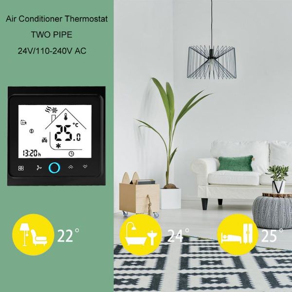 smart home control central air conditioner thermostat 2-pipe three wind speed temperature controller lcd touch screen pc
smart home control central air conditioner thermostat 2-pipe three wind speed temperature controller lcd touch screen pc