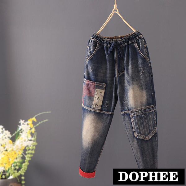 retro personaity wash denim pants 2021 autumn women's multi-pocket elastic waist loose long trousers students jeans, Blue
retro personaity wash denim pants 2021 autumn women's multi-pocket elastic waist loose long trousers students jeans, Blue