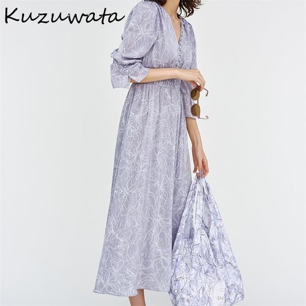 kuzuwata v neck long sleeve slim pullover dress women vintage print high waist hip a line long vestidos spring 2021 new robe, Black;gray
kuzuwata v neck long sleeve slim pullover dress women vintage print high waist hip a line long vestidos spring 2021 new robe, Black;gray