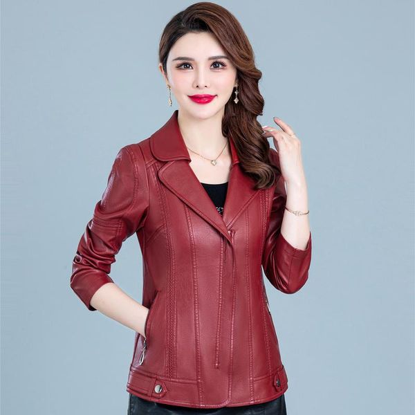 women's leather & faux autumn red jackets women brand long sleeve fashion pu coat female slim motorcycle jacket black outwear
women's leather & faux autumn red jackets women brand long sleeve fashion pu coat female slim motorcycle jacket black outwear