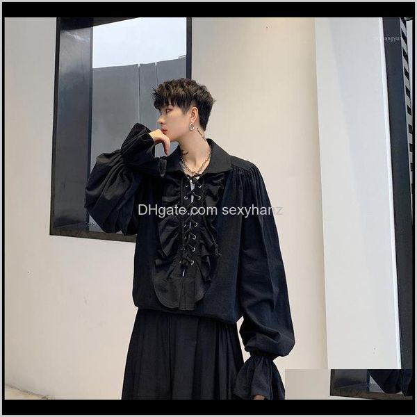 mens casual shirts plus size oversized front ruffles laceup string gothic long sleeve shirt men blouse streetwear hip hop tee punk dziar, White;black
mens casual shirts plus size oversized front ruffles laceup string gothic long sleeve shirt men blouse streetwear hip hop tee punk dziar, White;black
