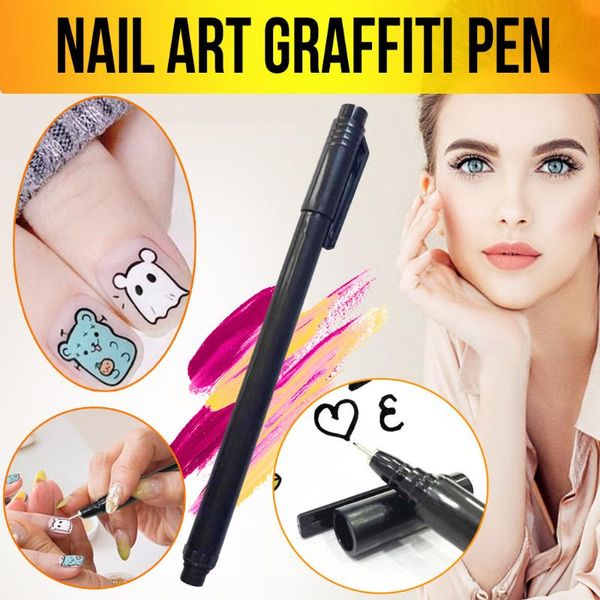 nail art kits 1pcs waterproof black uv gel polish design dot painting detailing graffiti pen brushes pattern fine details manicure
nail art kits 1pcs waterproof black uv gel polish design dot painting detailing graffiti pen brushes pattern fine details manicure