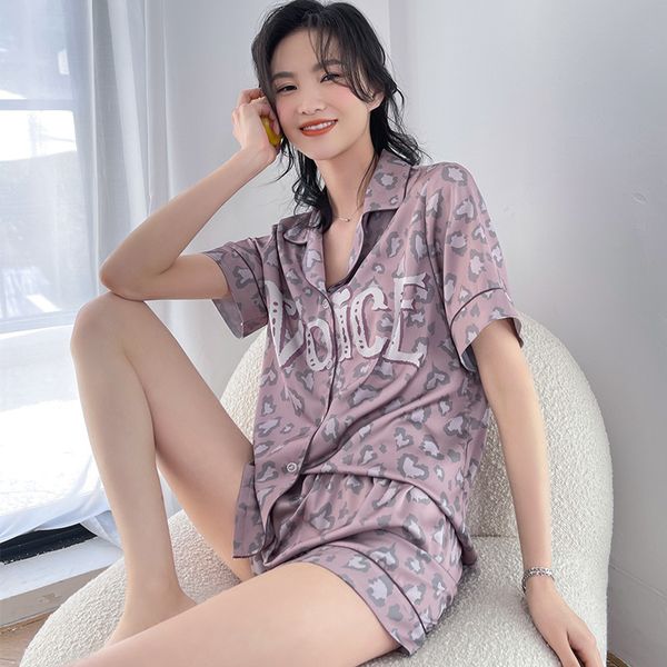 yaoting's new satin chiffon pajamas women's summer mini fresh short sleeve shorts two piece housewear women's suit, Black;red
yaoting's new satin chiffon pajamas women's summer mini fresh short sleeve shorts two piece housewear women's suit, Black;red