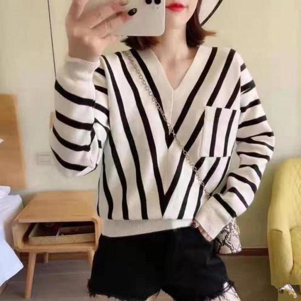 women's hoodies & sweatshirts 2021 women autumn long sleeve v neck stripes pockets loose knitwear pullover clothing street wear, Black
women's hoodies & sweatshirts 2021 women autumn long sleeve v neck stripes pockets loose knitwear pullover clothing street wear, Black