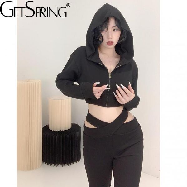 women's two piece pants getspring women set hooded short hoodie sweatshirt hollow out irregular high waist long casual two-piece suit 2, White
women's two piece pants getspring women set hooded short hoodie sweatshirt hollow out irregular high waist long casual two-piece suit 2, White