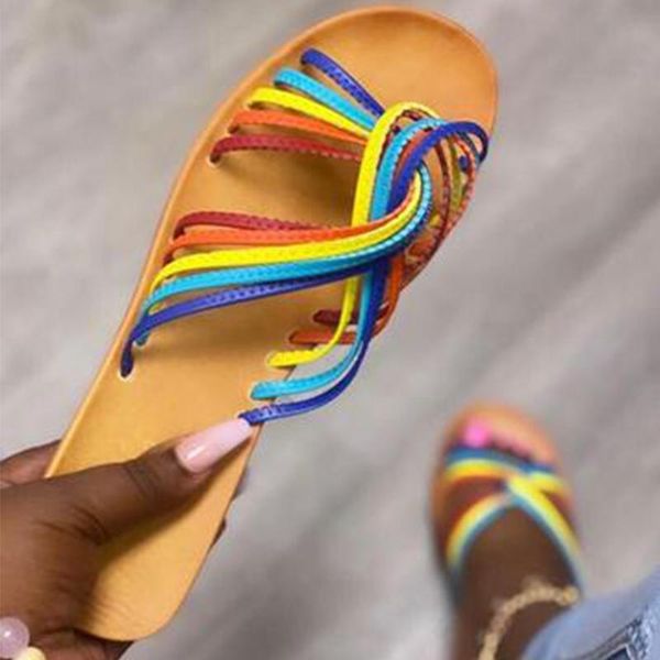 flat sandals summer 2021 slide for women rainbow slipper ladies fashion casual indoor shoes comfort female footwear slippers, Black
flat sandals summer 2021 slide for women rainbow slipper ladies fashion casual indoor shoes comfort female footwear slippers, Black