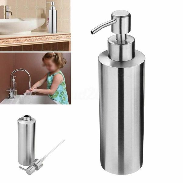 liquid soap dispenser stainless steel 350ml kitchen pump bottle round foam dispensers dining bar accessories
liquid soap dispenser stainless steel 350ml kitchen pump bottle round foam dispensers dining bar accessories