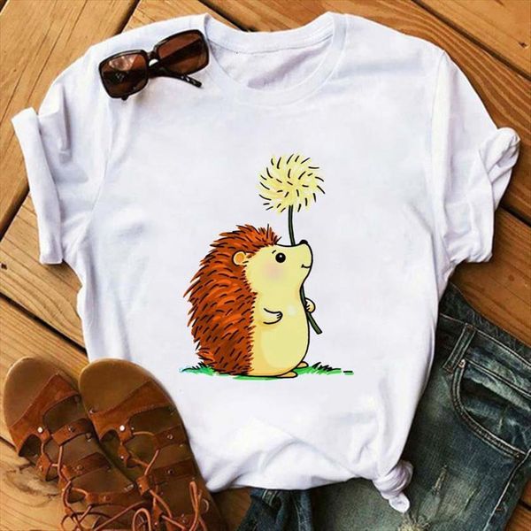 cartoon hedgehog printed fashion women t shirt tee cute graphic harajuku kawaii summer short sleeve, White
cartoon hedgehog printed fashion women t shirt tee cute graphic harajuku kawaii summer short sleeve, White