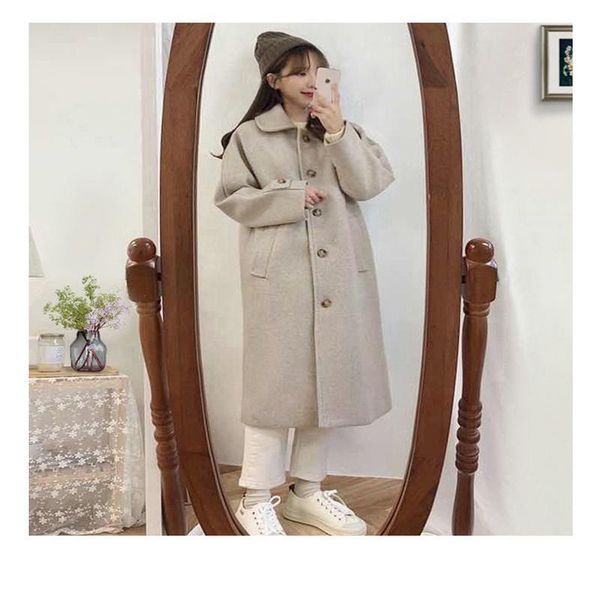 women's wool & blends spring and autumn woolen coat female hepburn wind long 2021 winter thickened black versatile
women's wool & blends spring and autumn woolen coat female hepburn wind long 2021 winter thickened black versatile