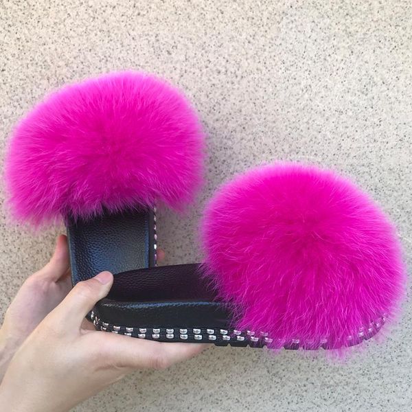 slippers q&k real fur women fluffy slides indoor outdoor furry sandals summer plush fashion open toe flip flops, Black
slippers q&k real fur women fluffy slides indoor outdoor furry sandals summer plush fashion open toe flip flops, Black