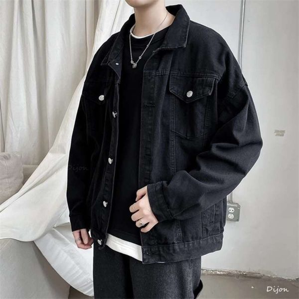 black denim short jacket men jeans coats casual windbreaker pockets overalls bomber streetwear man clothing outwear 210928, Black;brown
black denim short jacket men jeans coats casual windbreaker pockets overalls bomber streetwear man clothing outwear 210928, Black;brown