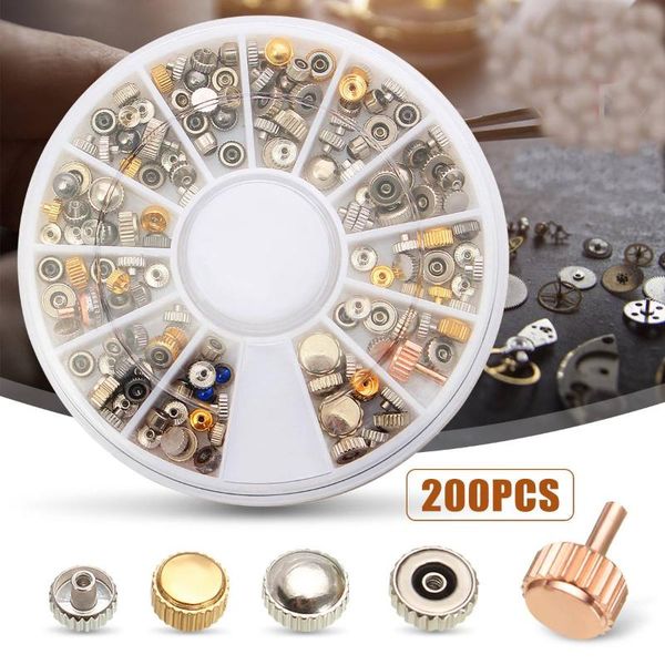 repair tools & kits 200pcs watch spare crowns assorted tube gasket tool for watchmaker with box
repair tools & kits 200pcs watch spare crowns assorted tube gasket tool for watchmaker with box