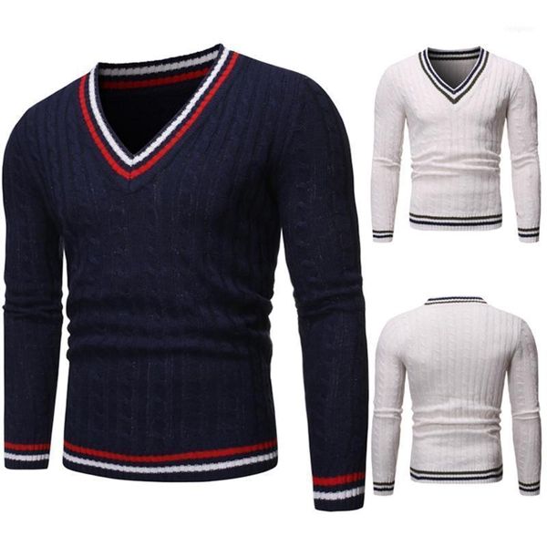 sweater men 2021 autumn and winter men's v-neck 3d hollowed-out splice college style slim long sleeve knitwear1, White;black
sweater men 2021 autumn and winter men's v-neck 3d hollowed-out splice college style slim long sleeve knitwear1, White;black