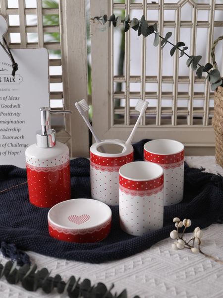 ladies bathroom supplies set pink lace ceramic accessories 5pcs washroom kit/lotion soap dispenser/toothbrush hold bath accessory
ladies bathroom supplies set pink lace ceramic accessories 5pcs washroom kit/lotion soap dispenser/toothbrush hold bath accessory