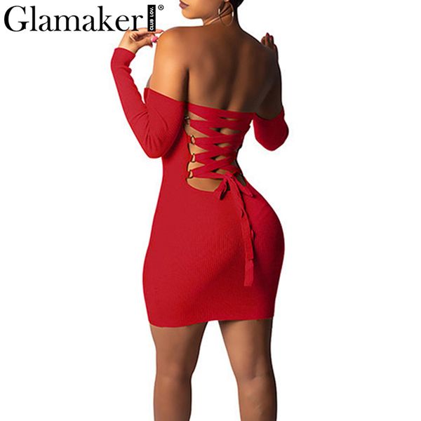 glamake red off shoulder bodycon dress women backless lace up mini dress elegant female summer party club dress vestido 210414, Black;gray
glamake red off shoulder bodycon dress women backless lace up mini dress elegant female summer party club dress vestido 210414, Black;gray