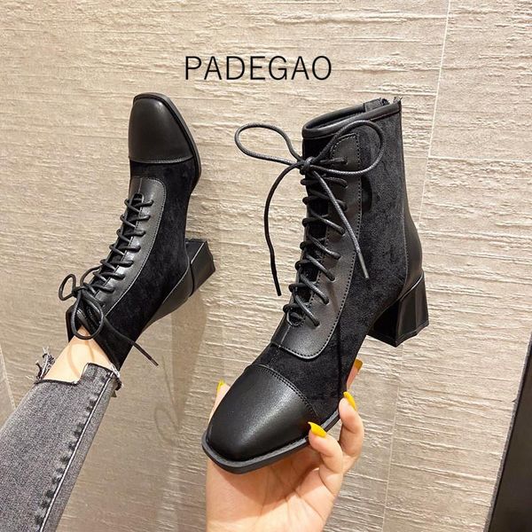 boots ankle boot 2021 heel autumn girl fashion concise women shoes, Black 
boots ankle boot 2021 heel autumn girl fashion concise women shoes, Black