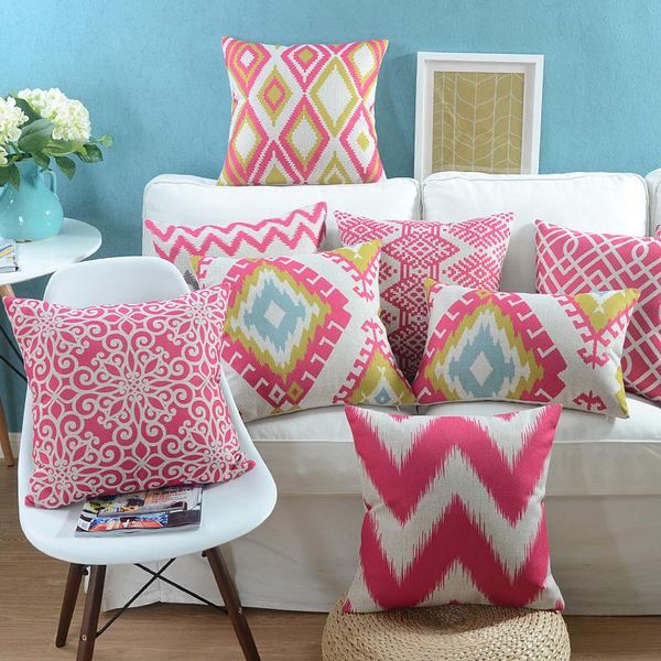 wholesales linen pillow cover pink grey cushion nordico geometric style home decorative case 45x45cm/30x50cm cushion/decorative
wholesales linen pillow cover pink grey cushion nordico geometric style home decorative case 45x45cm/30x50cm cushion/decorative