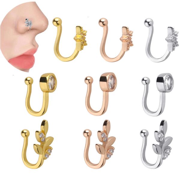 products recommend stainless steel diamond inlaid three u-shaped nose nail ring clip puncture accessories
products recommend stainless steel diamond inlaid three u-shaped nose nail ring clip puncture accessories