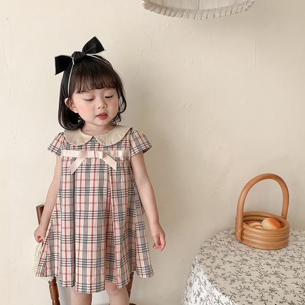 girls bow checker dresses summer 2021 kids boutique clothing korean 1-6t children short sleeves cotton dress, Red;yellow
girls bow checker dresses summer 2021 kids boutique clothing korean 1-6t children short sleeves cotton dress, Red;yellow