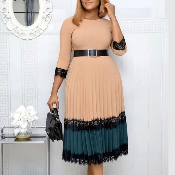 women dress for 2021 fashion office ladies elegant work wear o-neck half sleeves midi high waist female pleated ethnic clothing, Red
women dress for 2021 fashion office ladies elegant work wear o-neck half sleeves midi high waist female pleated ethnic clothing, Red