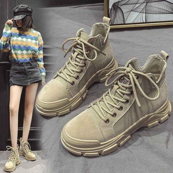boots lace up chunky sneakers autumn ankle women shoes woman winter cloth patchwork plus size thick sole platform, Black
boots lace up chunky sneakers autumn ankle women shoes woman winter cloth patchwork plus size thick sole platform, Black