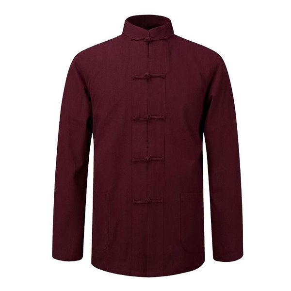 men's jackets spring autumn men tang cotton tai chi uniform long sleeve shirts solid color blouse chinese style jacket coat, Black;brown
men's jackets spring autumn men tang cotton tai chi uniform long sleeve shirts solid color blouse chinese style jacket coat, Black;brown