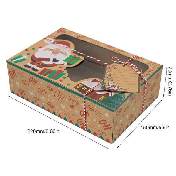 gift wrap chocolate box christmas thanksgiving candy cookie kraft paper with plastic pvc window gingerbread practical~
gift wrap chocolate box christmas thanksgiving candy cookie kraft paper with plastic pvc window gingerbread practical~