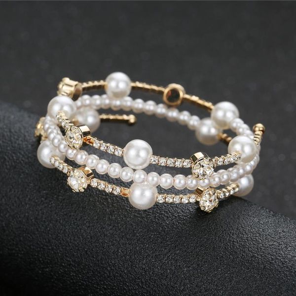 bangle 3-layer bracelet elastic opening rhinestone hand jewelry durable and all-matched bmf88, Black
bangle 3-layer bracelet elastic opening rhinestone hand jewelry durable and all-matched bmf88, Black