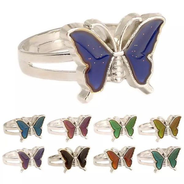 cluster rings fashion vintage adjustable butterfly for women girl animal female temperature-sensing discoloration ring kid birthday gift, Golden;silver
cluster rings fashion vintage adjustable butterfly for women girl animal female temperature-sensing discoloration ring kid birthday gift, Golden;silver