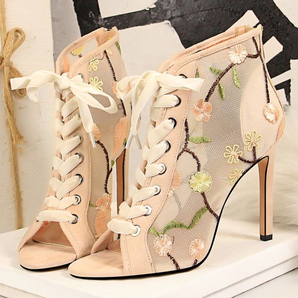 dress shoes summer women designer .5cm fetish high heels mesh sandals floral lace up peep toe ladies prom party jpal, Black
dress shoes summer women designer .5cm fetish high heels mesh sandals floral lace up peep toe ladies prom party jpal, Black
