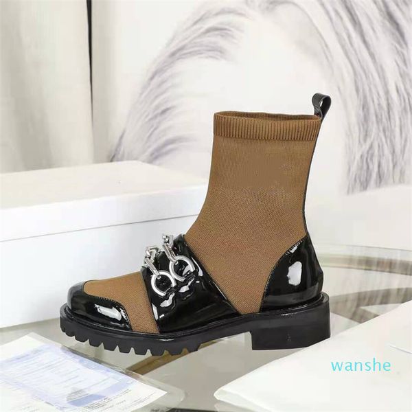 fashion-catwalk style luxury designer boots women outdoor shoes stretch sock boots double metal chain decoration, Black
fashion-catwalk style luxury designer boots women outdoor shoes stretch sock boots double metal chain decoration, Black